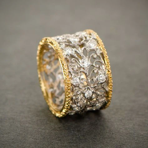 Vintage Ivy Zirconium Ring